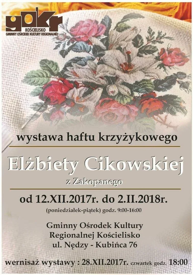 Wernisaż wystawy haftu krzyżykowego