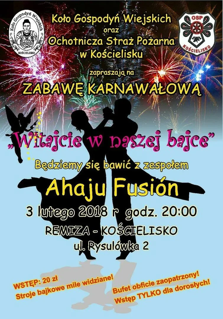 KOSTIUMOWA ZABAWA KARNAWAŁOWA w Kościelisku