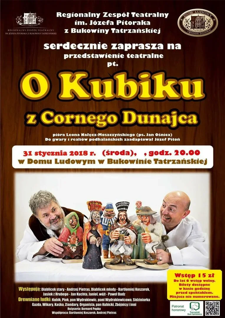 Sztuka teatralna „O Kubiku z Cornego Dunajca”