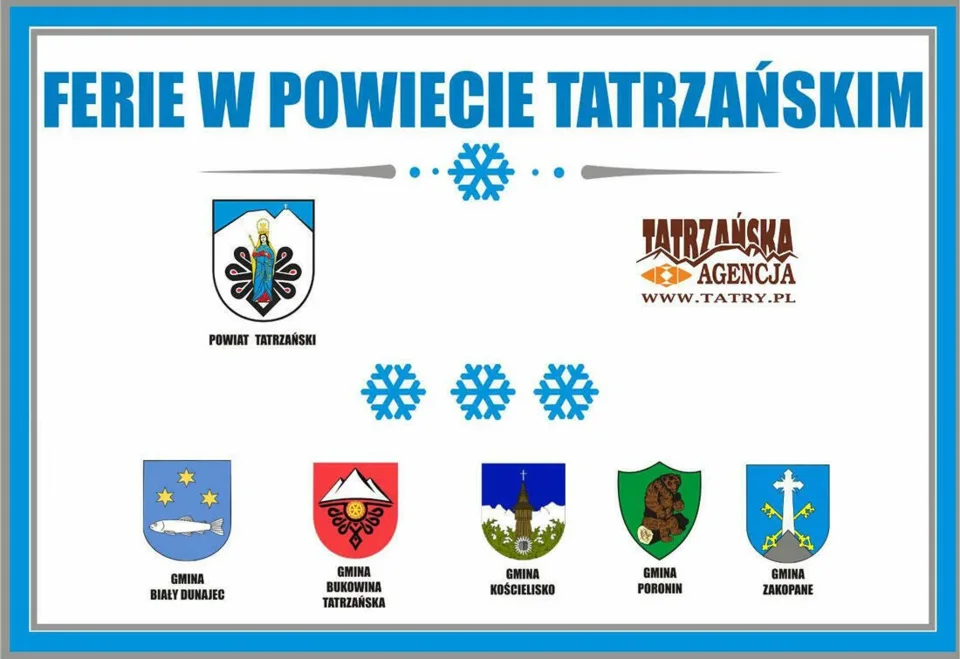 FERIE ZIMOWE W POWIECIE TATRZAŃSKIM