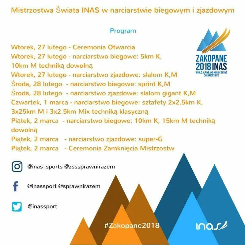 Mistrzostwa Świata INAS w Zakopanem