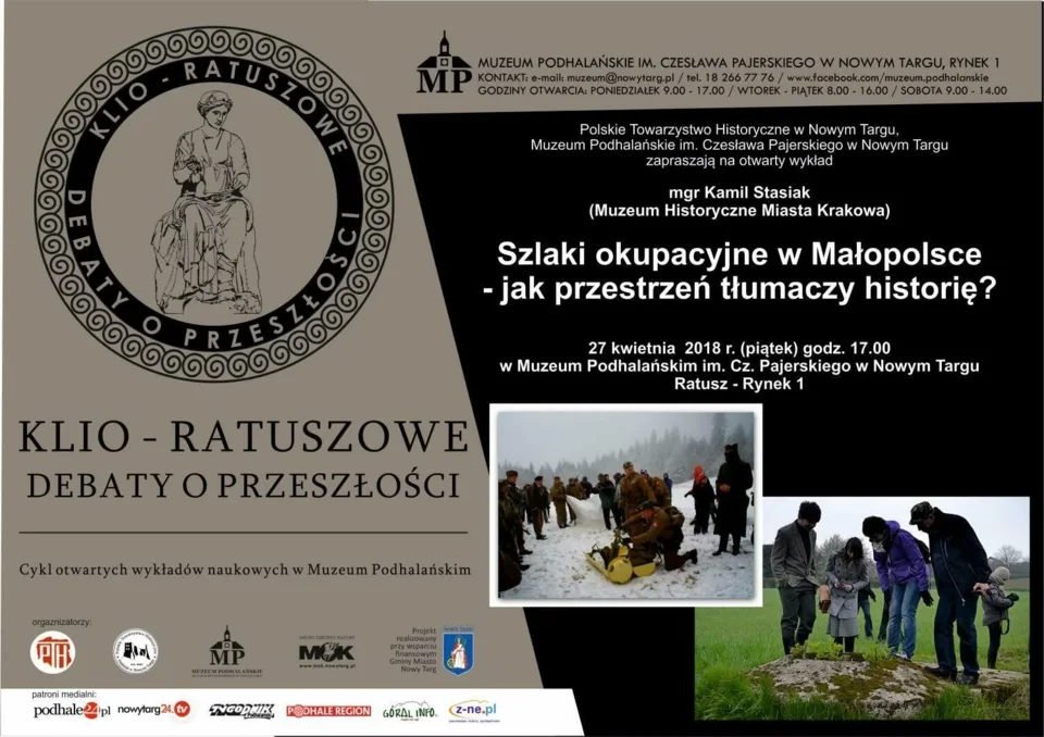 Wykład - Szlaki okupacyjne w Małopolsce - jak przestrzeń tłumaczy historię?