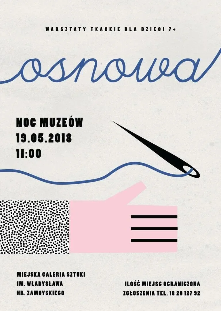 Warsztaty tkackie dla dzieci podczas Nocy Muzeów