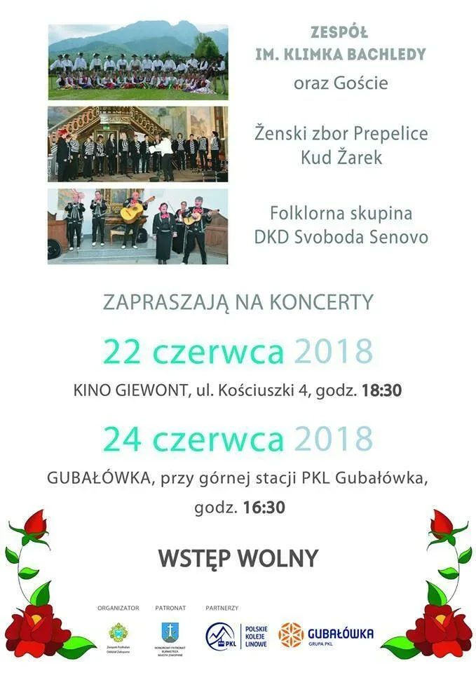 Występ zespołu im.Klimka Bachledy z zespołem ze Słoweni
