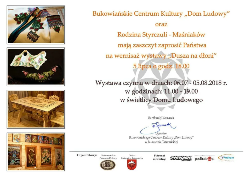 Wystawa z cyklu "Dusza na dłoni"