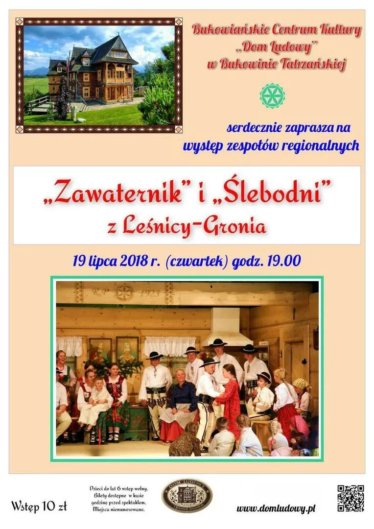 Występ zespołów regionalnych "Zawaternik" i "Ślebodni"