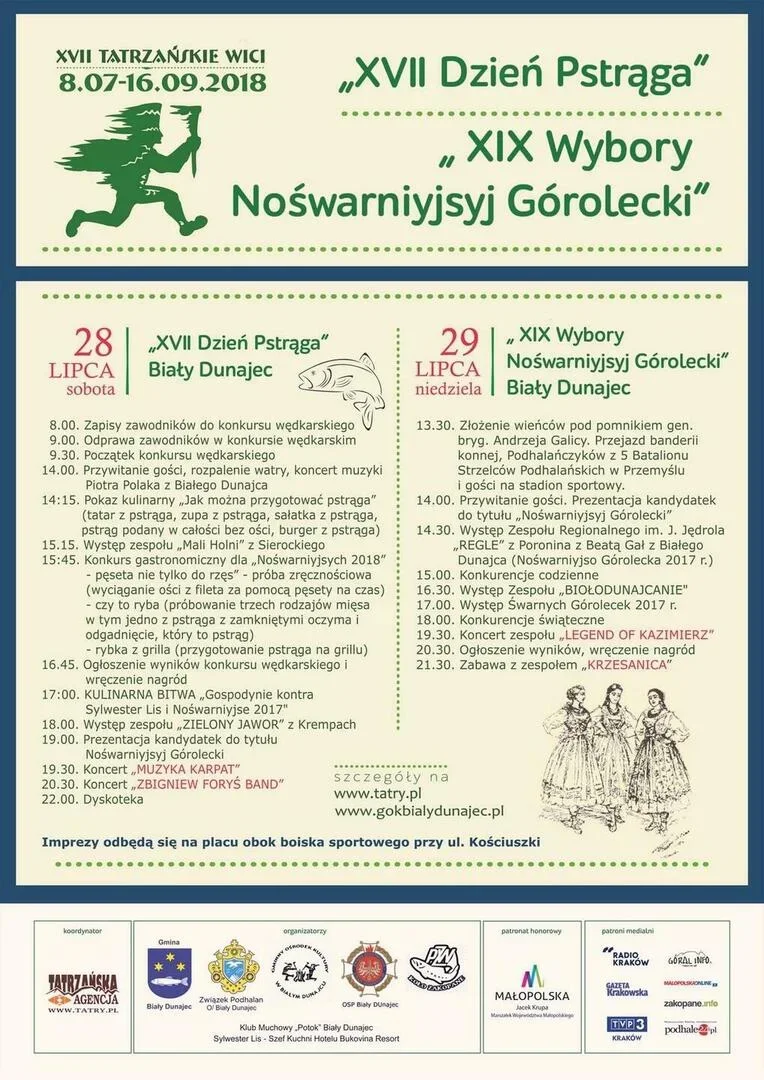 XVII Dzień Pstrąga i XIX Ogólnopodhalańskie Wybory Nośwarniyjsyj Górolecki