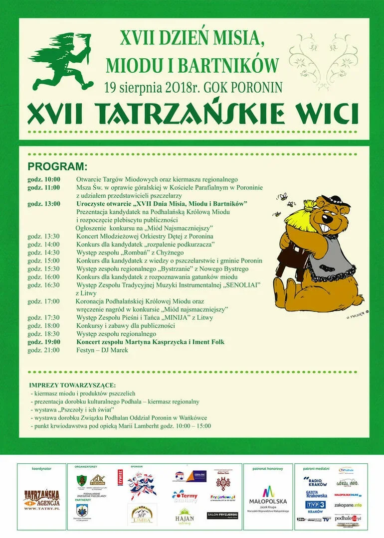XVII DZIEŃ MISIA, MIODU I BARTNIKÓW