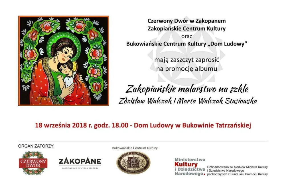 Promocja albumu "Zakopiańskie malarstwo na szkle. Zdzisław Walczak. Marta Walczak Stasiowska”