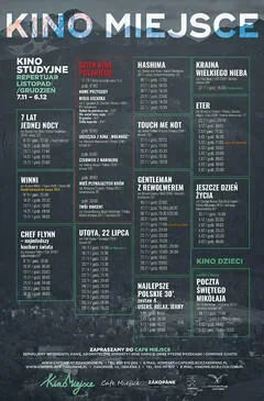 Kino Miejsce Repertuar 9.11 - 6.12