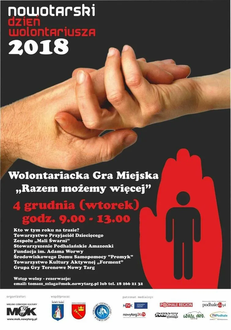 Wolontariacka Gra Miejska „Razem możemy więcej” 2018