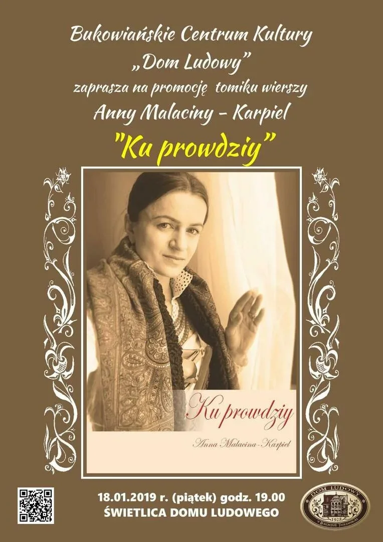 Promocja tomiku Wierszy Anny Malaciny-Karpiel „Ku Prowdziy”