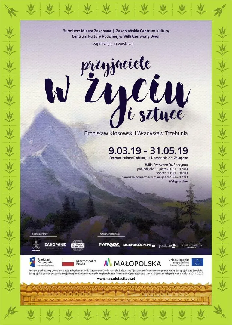 Wystawa - Przyjaciele w życiu i sztuce - B. Kłosowski i W. Trzebunia