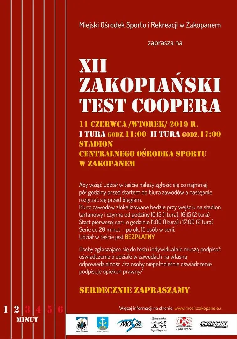 XII Zakopiański Test Coopera