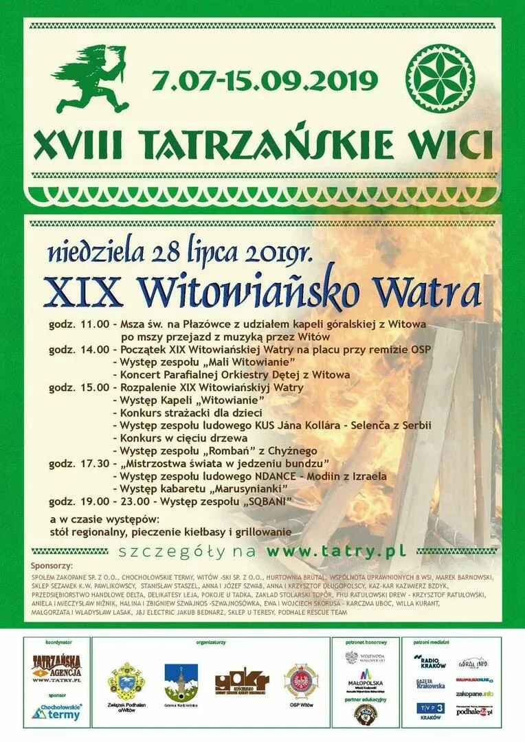 XVIII Tatrzańskie Wici - „XIX WITOWIAŃSKO WATRA”
