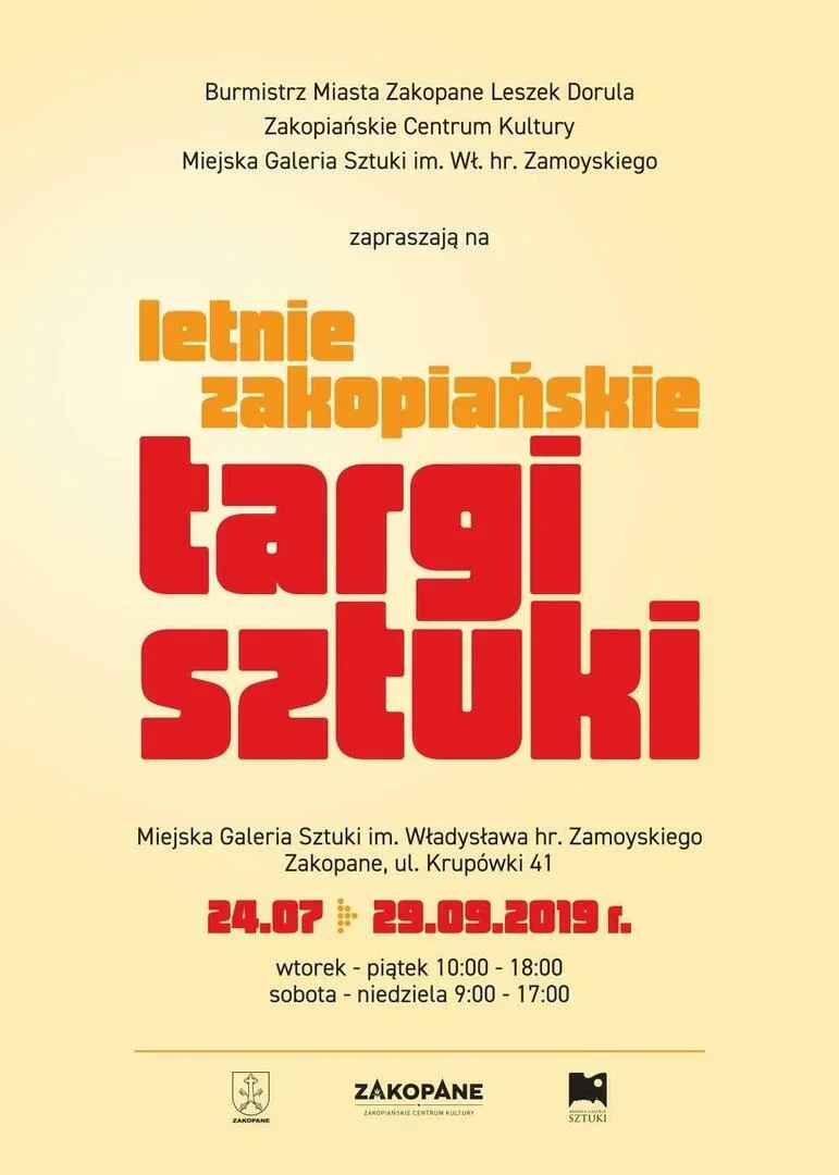 LETNIE ZAKOPIAŃSKIE TARGI SZTUKI