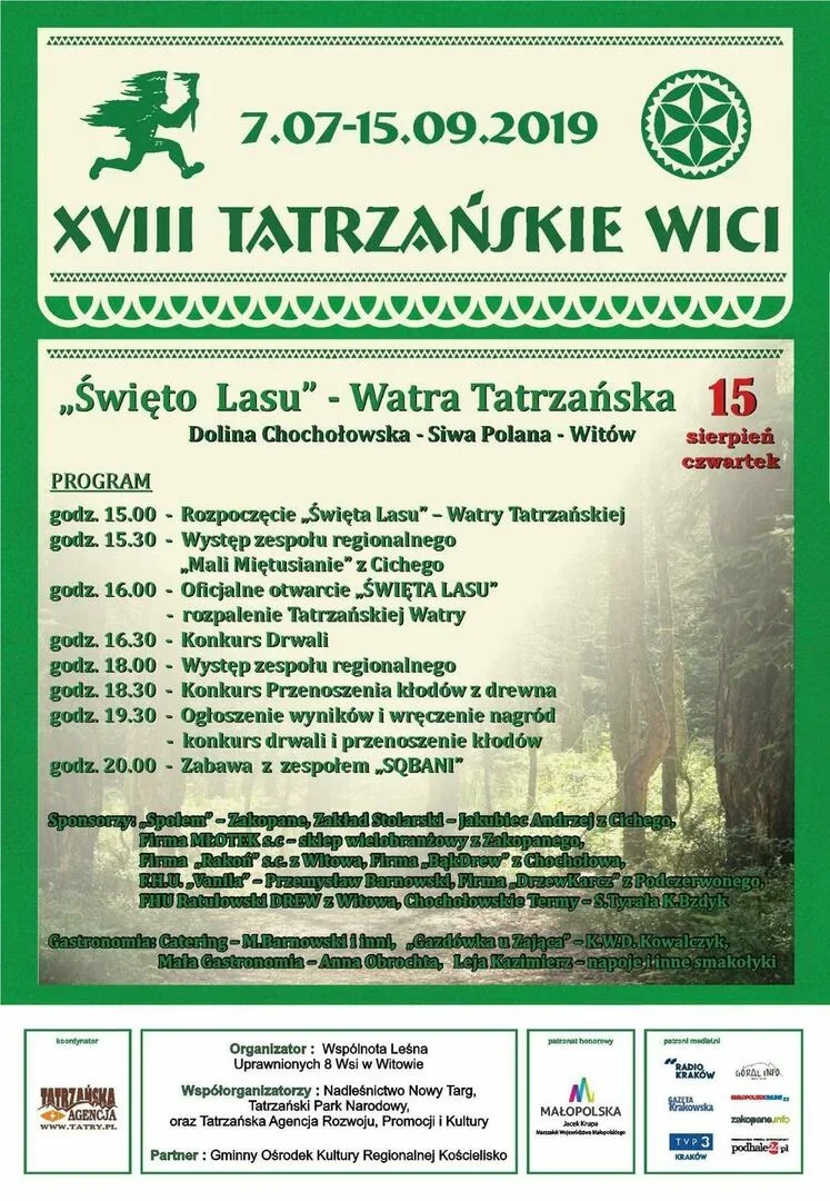 XVIII Tatrzańskie Wici - „Święto Lasu” Siwa Polana