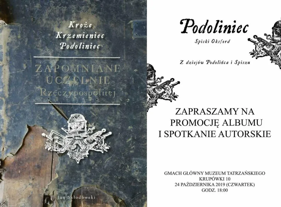 PROMOCJA KSIĄŻKI I SPOTKANIE AUTORSKIE "ZAPOMNIANE UCZELNIE RZECZYPOSPOLITEJ"