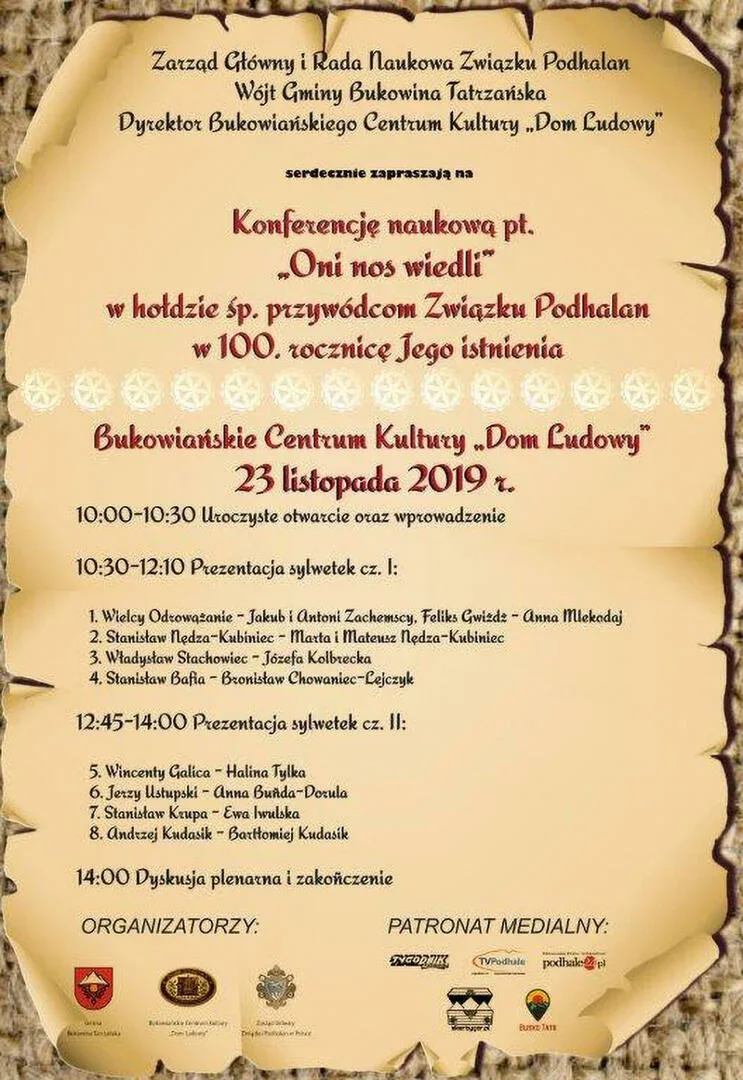 Konferencja naukowa pt. "Oni nos wiedli"
