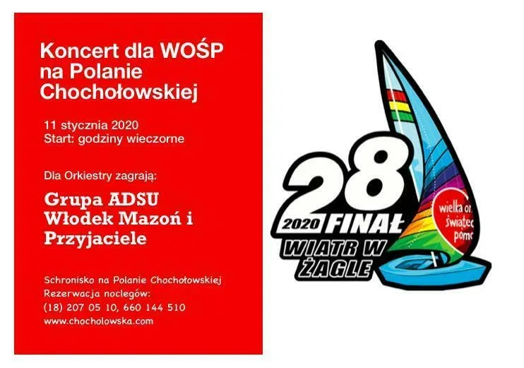 Koncert dla WOŚP na Polanie Chochołowskiej