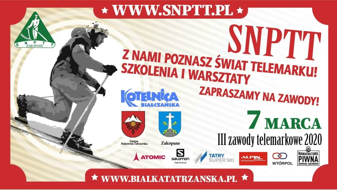 III ZAWODY TELEMARKOWE KLUBU SN PTT NA KOTELNICY BIAŁCZAŃSKIEJ