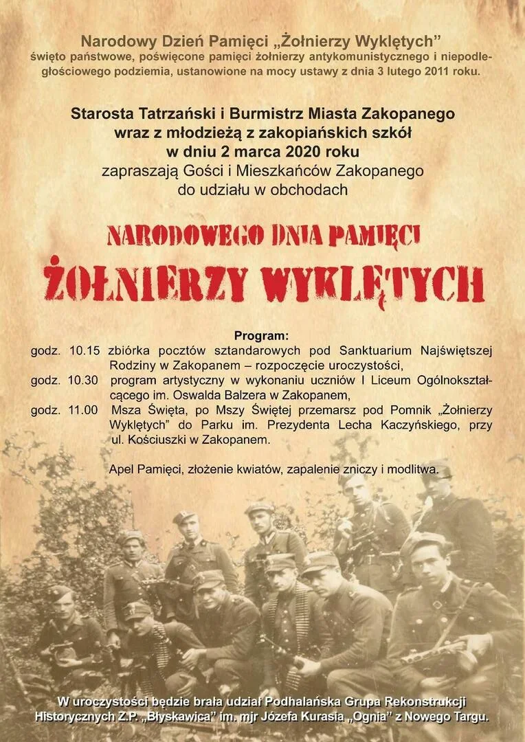 Obchody Narodowego Dnia Pamięci Żołnierzy Wyklętych
