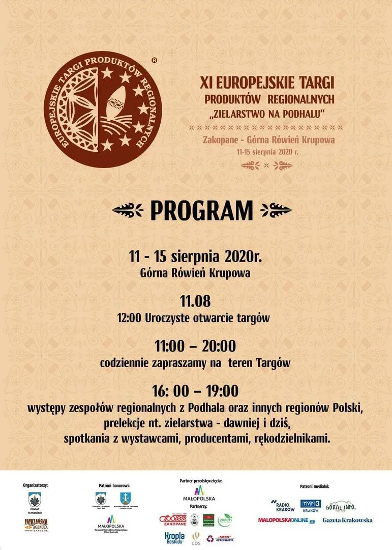 XI edycja Europejskich Targów Produktów Regionalnych