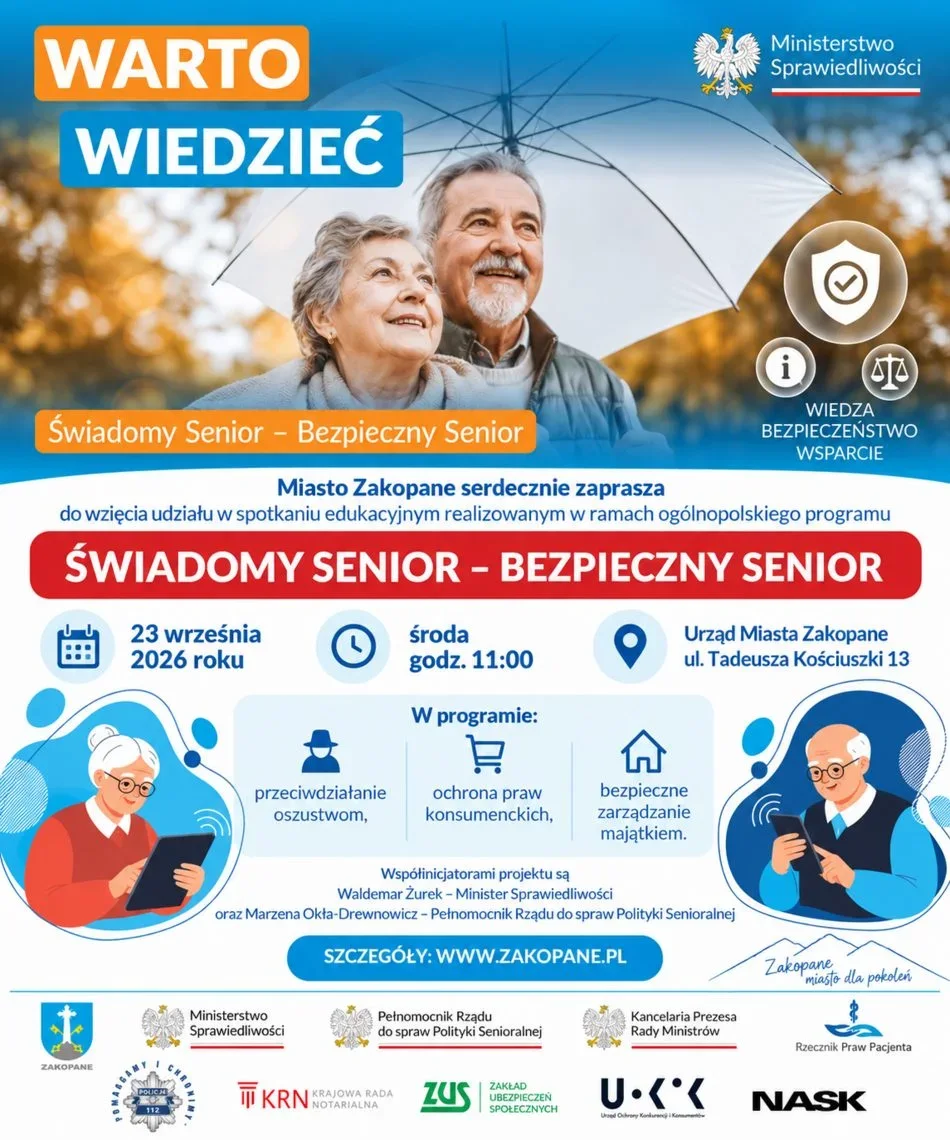 "Świadomy Senior – Bezpieczny Senior"