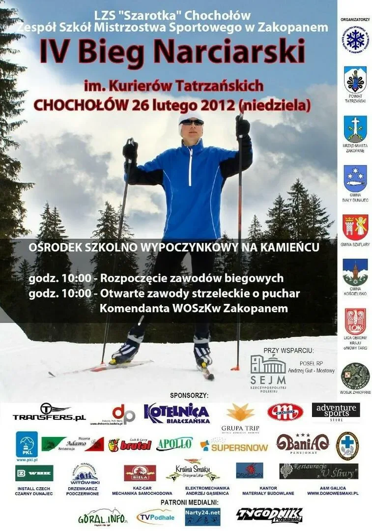IV BIEG NARCIARSKI im. „KURIERÓW TATRZAŃSKICH” W CHOCHOŁOWIE