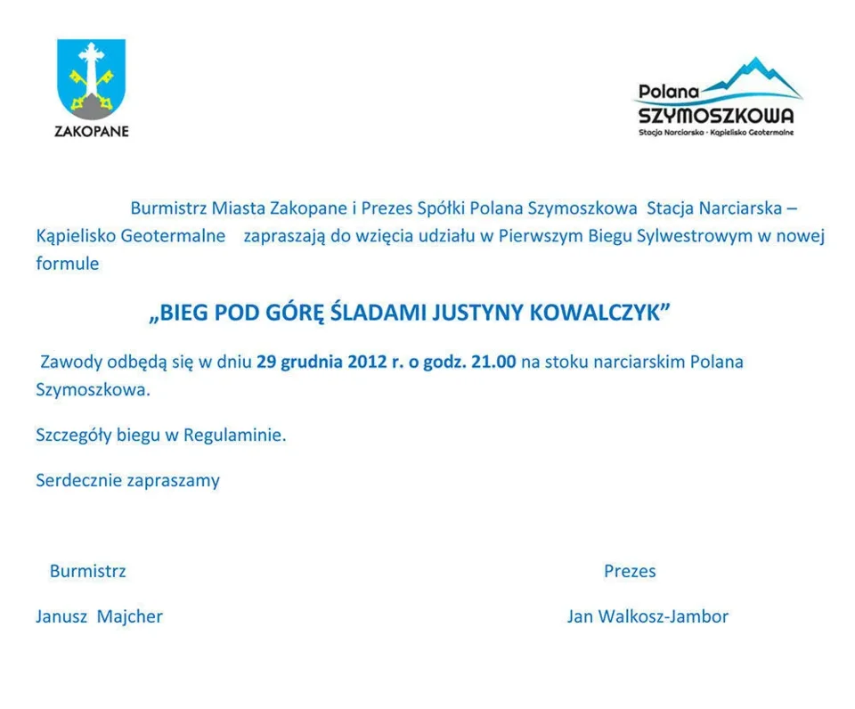 BIEG POD GÓRĘ ŚLADAMI JUSTYNY KOWALCZYK