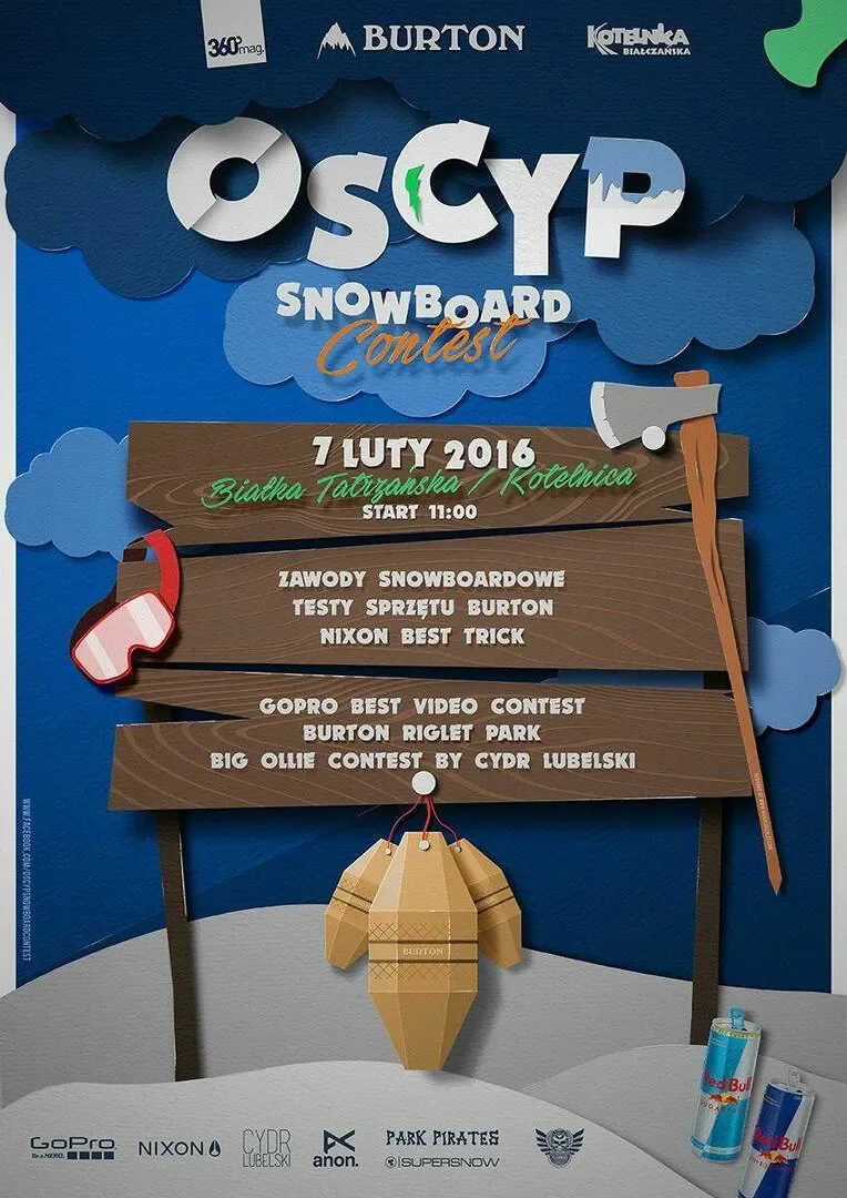 OSCYP Snowboard Contest 2016 - Pełna lista zawodników
