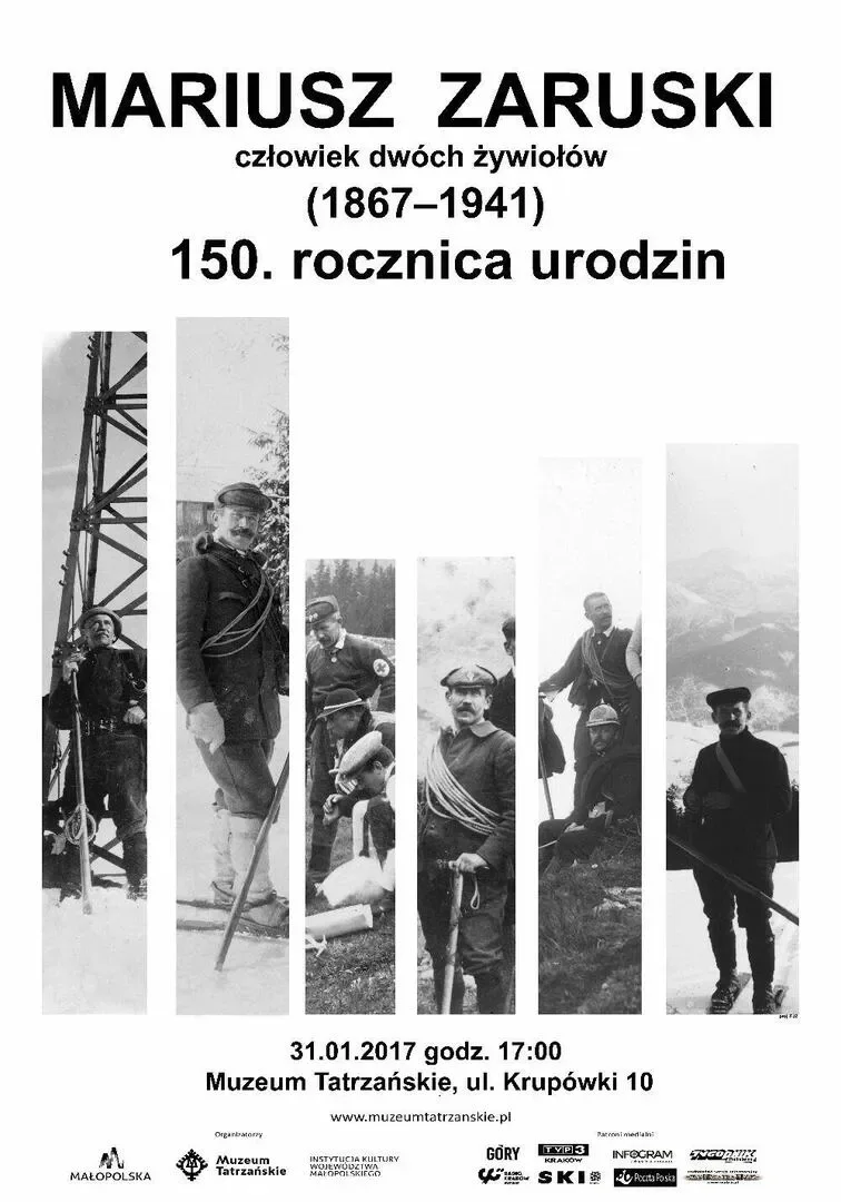 MARIUSZ ZARUSKI – CZŁOWIEK DWÓCH ŻYWIOŁÓW. SPOTKANIE Z OKAZJI 150. ROCZNICY URODZIN