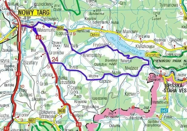 Łapsze & Niedzica - 60km