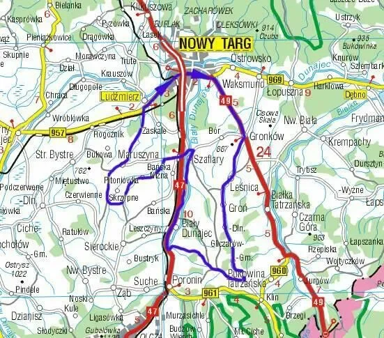Gliczarów & Maruszyna - 56,4km