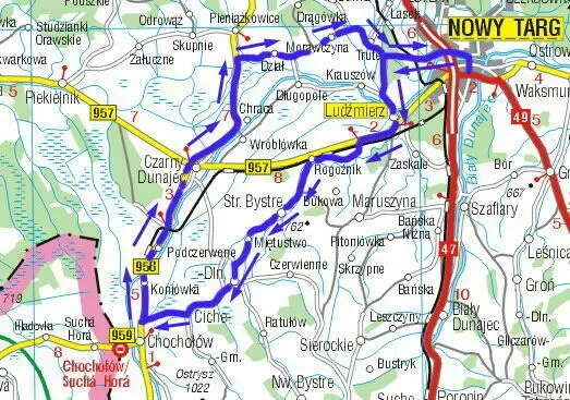 Traska treningowa - 55,3km