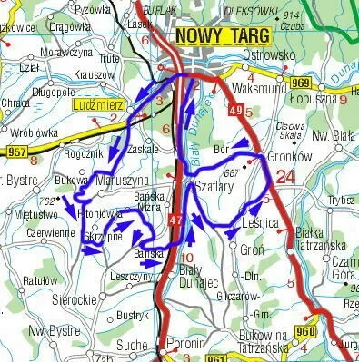 Maruszyna & Sądel - 49,3km