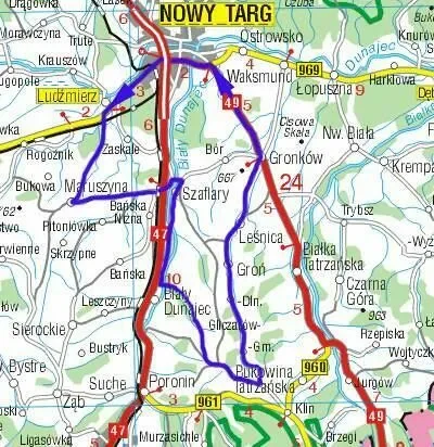 Maruszyna & Gliczarów - 47,5km