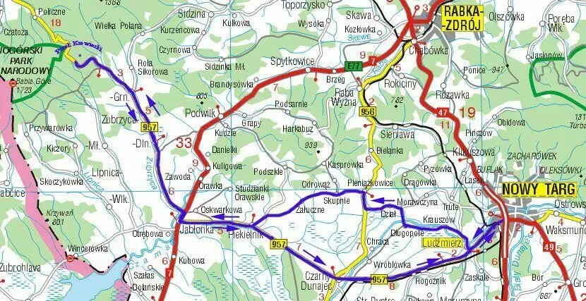 Przełęcz Krowiarki - 93,3km