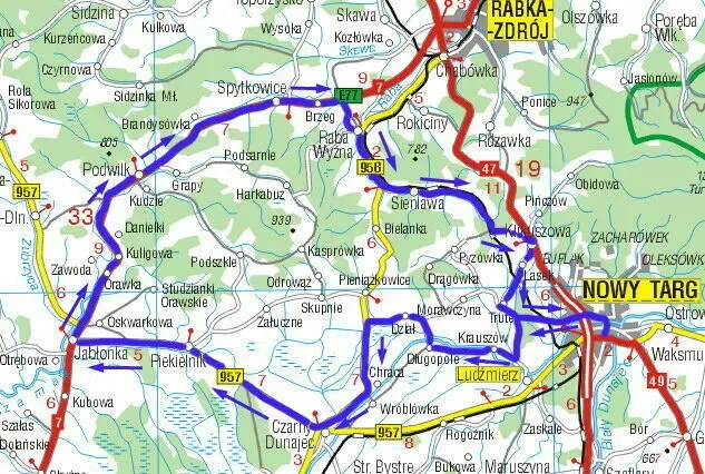 Jabłonka & Raba Wyżna - 80km