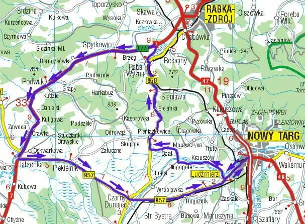 Spytkowice & Jabłonka - 74,3km