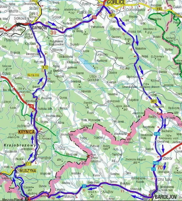 Wokoło Beskidu Niskiego - 146km
