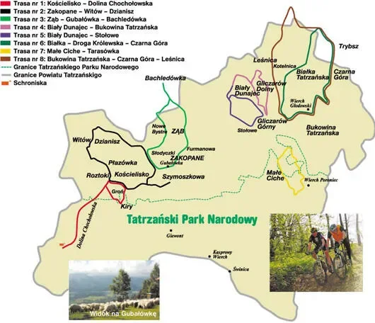 Trasy Rowerowe w Powiecie Tatrzańskim