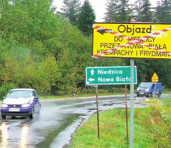 Do Szaflar nadal objazdem