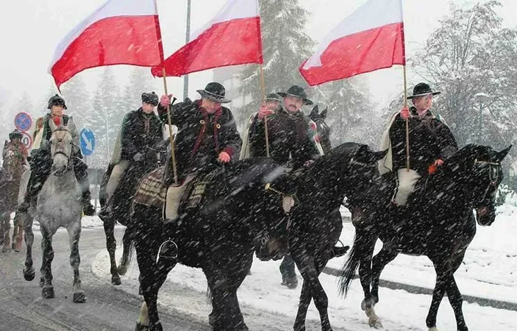 Niepodległość uczczona w śniegu