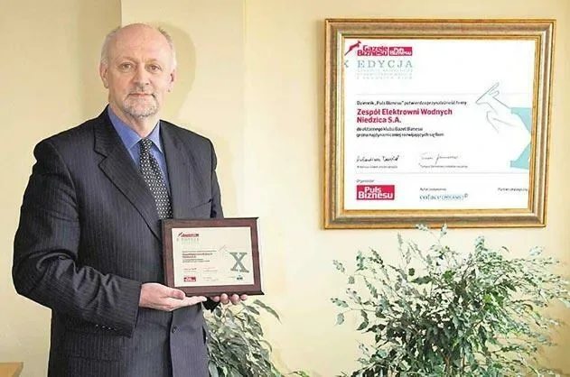 NIEDZICA. Zespół Elektrowni Wodnych z tytułem Gazeli Biznesu