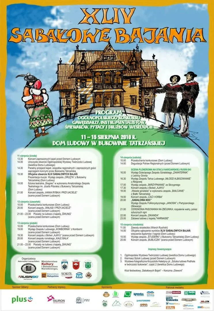 XLIV SABAŁOWE BAJANIA - Bukowina Tatrzańska 11-15 sierpnia 2010 r.