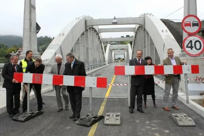 Otwarcie nowego mostu w Krościenku nad Dunajcem