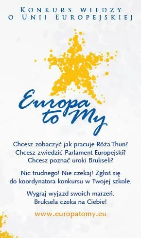 „Europa to My” - konkurs dla młodzieży woj. małopolskiego i świętokrzyskiego