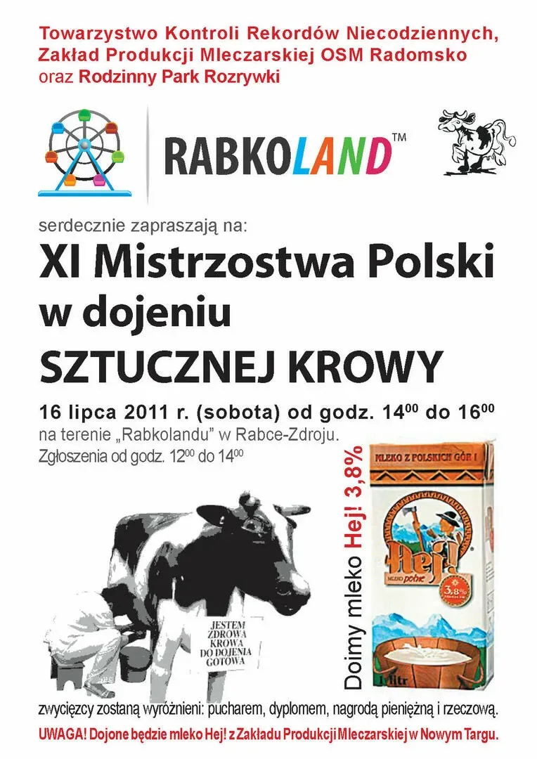 XI Mistrzostwa Polski w Dojeniu Sztucznej Krowy