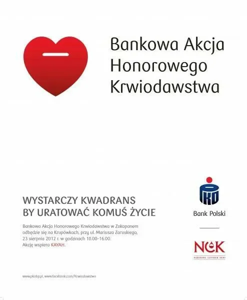 Twoja krew ratuje życie